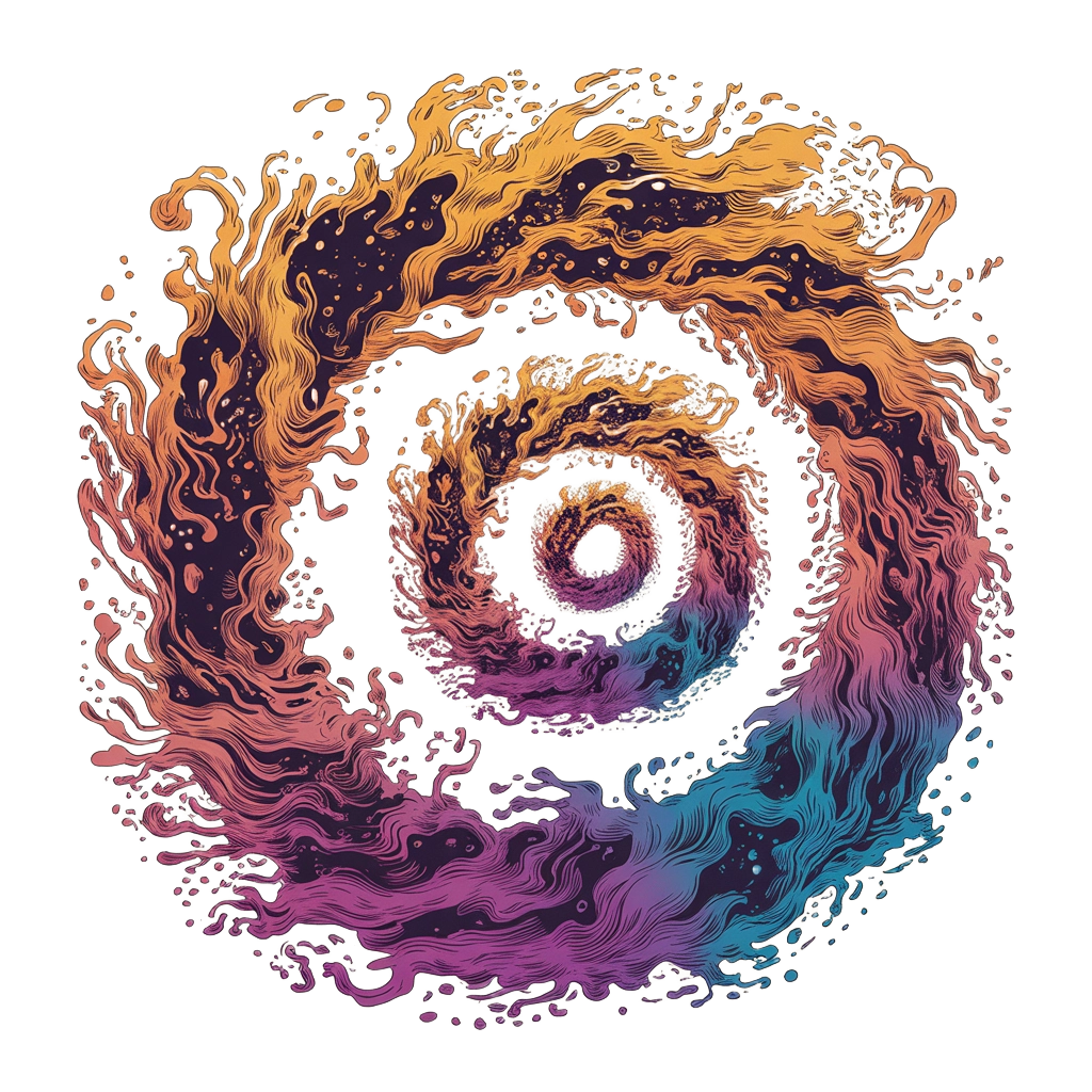 Concentric Aquatic Flaming O's